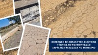 Após novas visitas, Comissão de Vereadores requer auditoria técnica sobre obras de asfaltamento
