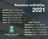 Câmara altera as datas das reuniões ordinárias para terça-feira